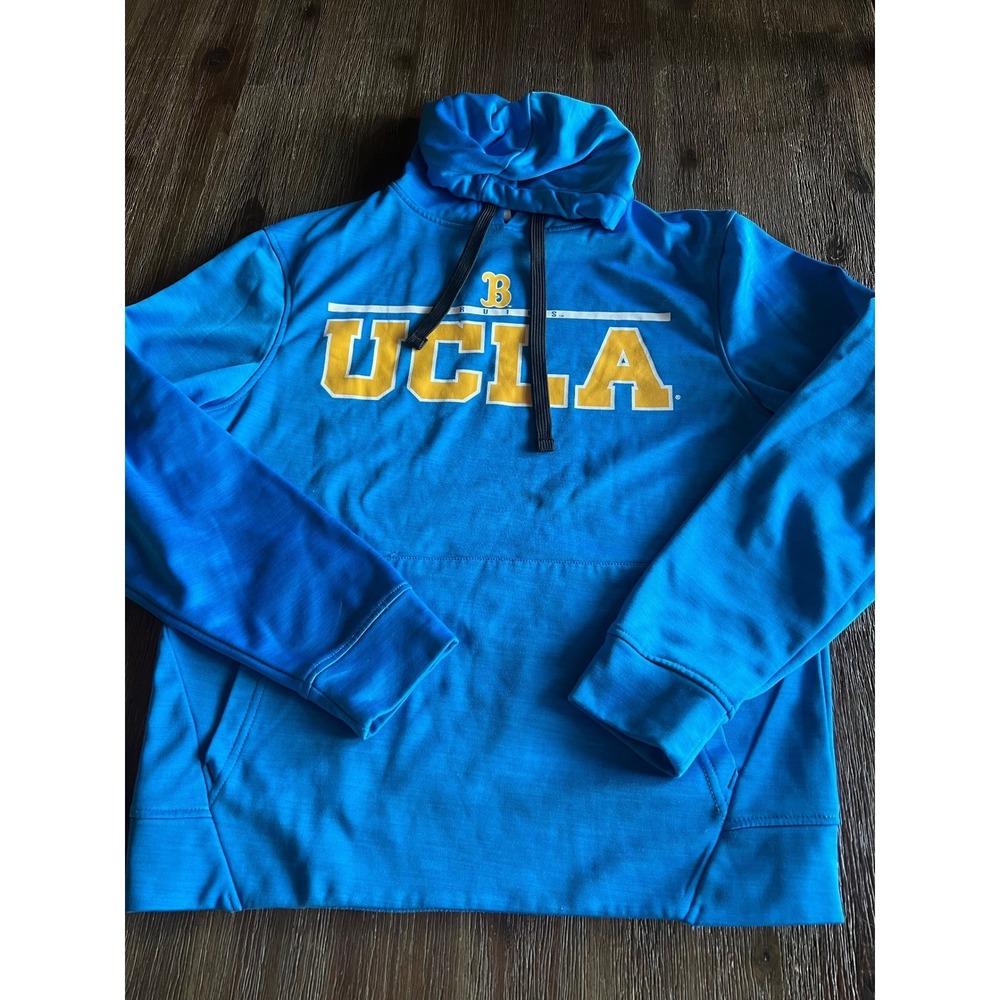 Captivating Apparel UCLA Bruins Hoodie Blue Yellow Mens S Performance Pullover